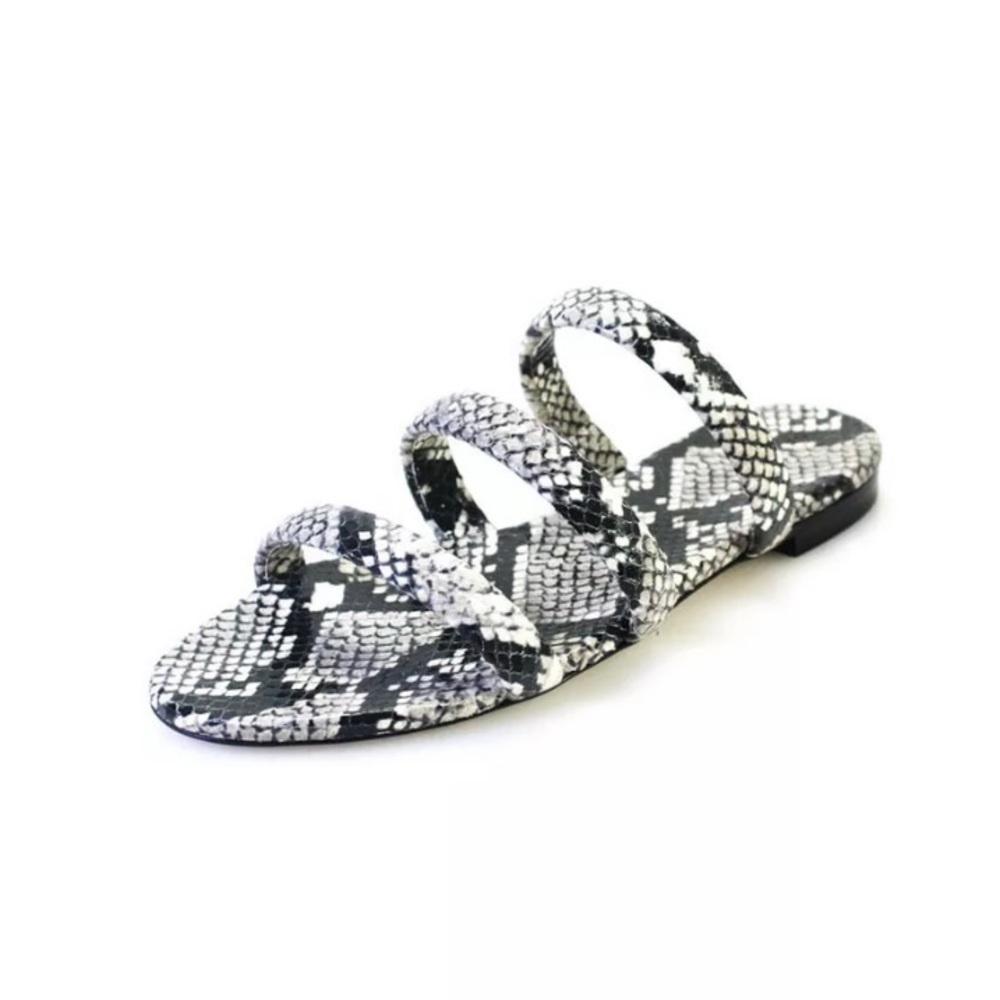 AEYDE Snake Print Flats